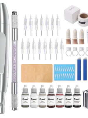 Permanent Makeup Machine Kit with Manual Microblading Pen Eyebrow Lyre516
